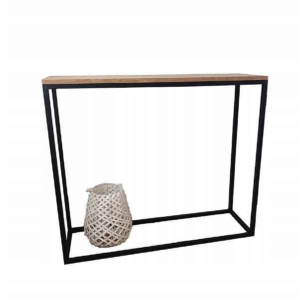 Loftová Konzola Industriální Lara 100x30x80 dub možnost