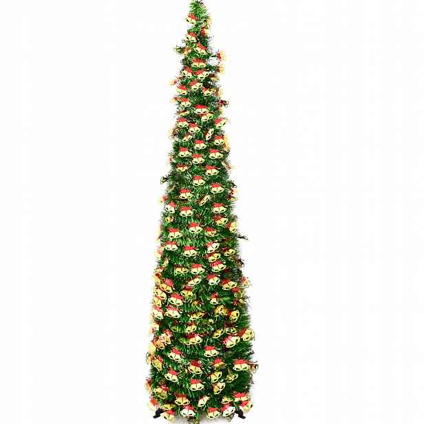 Skládací umělý pop up vánoční stromek se stojanem 150 cm 1,5 m