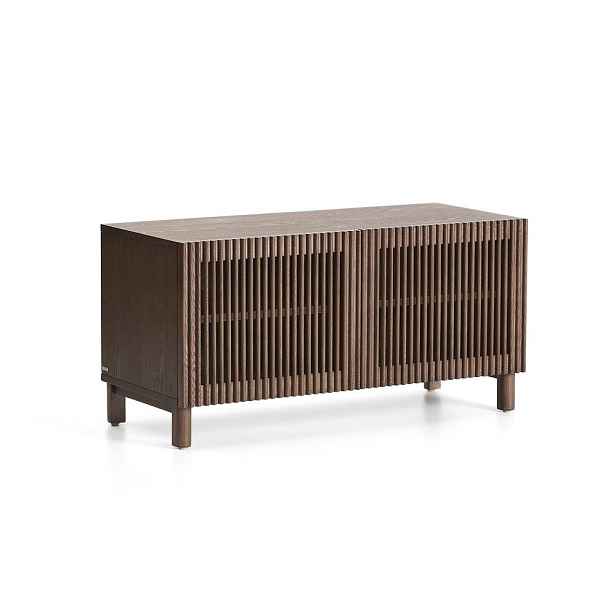 Tmavě hnědý botník v dekoru jasanu 98x50x43 cm Beyla – Kave Home