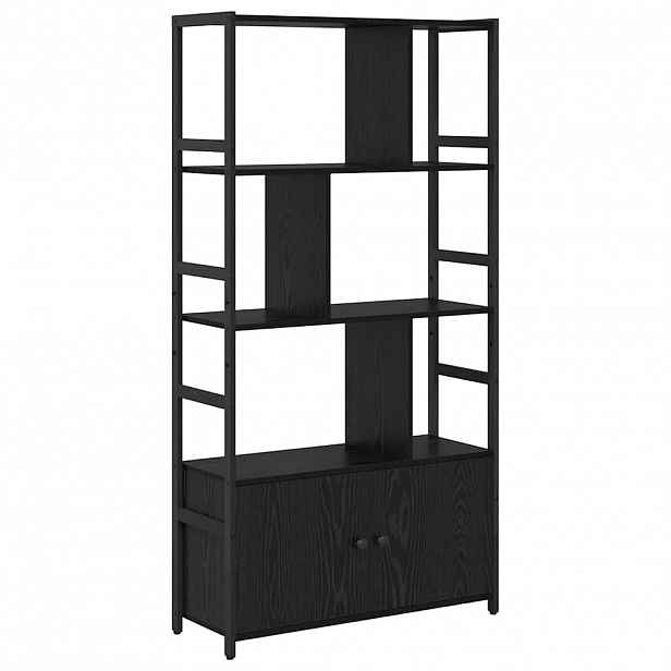 vidaXL Knihovna 80 x 30 x 155,5 cm Kompozitní dřevo Černý dub