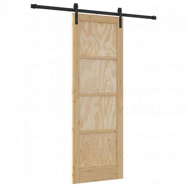 vidaXL Posuvné dveře 73,5 x 211 cm Masivní borovicové dřevo