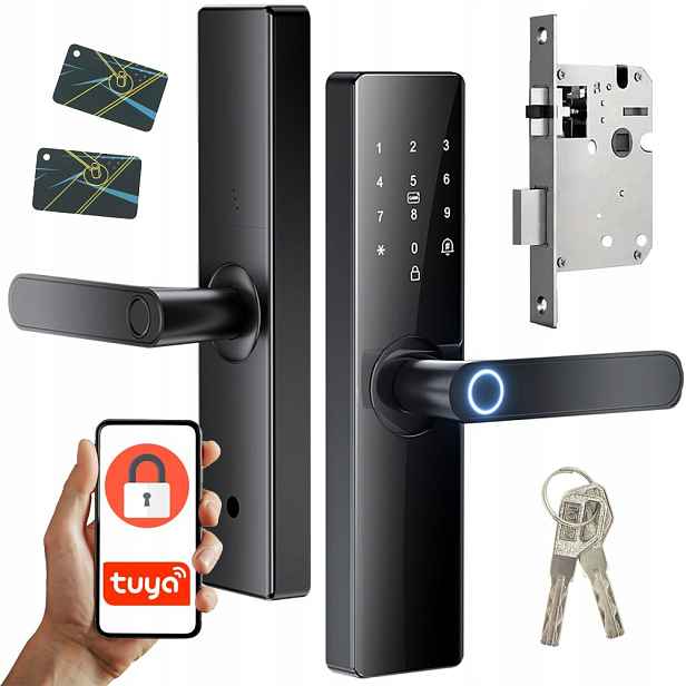 Klika Elektronický Zámek Smart Na Kód Otisk Prstu Bluetooth Celý Komplet