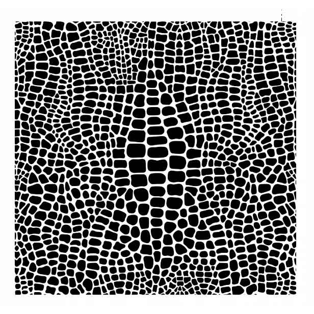 Omítací Malířská Šablona LuxBud 92x92 cm Vzor Hadí kůže pro omítky