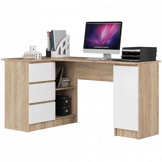 RAUMHIRSCH FURNITURE PSACÍ STŮL dub Sonoma, bílý 77/155/85