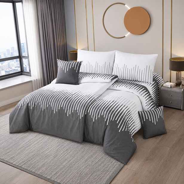 Sedmidílné povlečení s prostěradlem 140x200+70x90+40x40 Futura