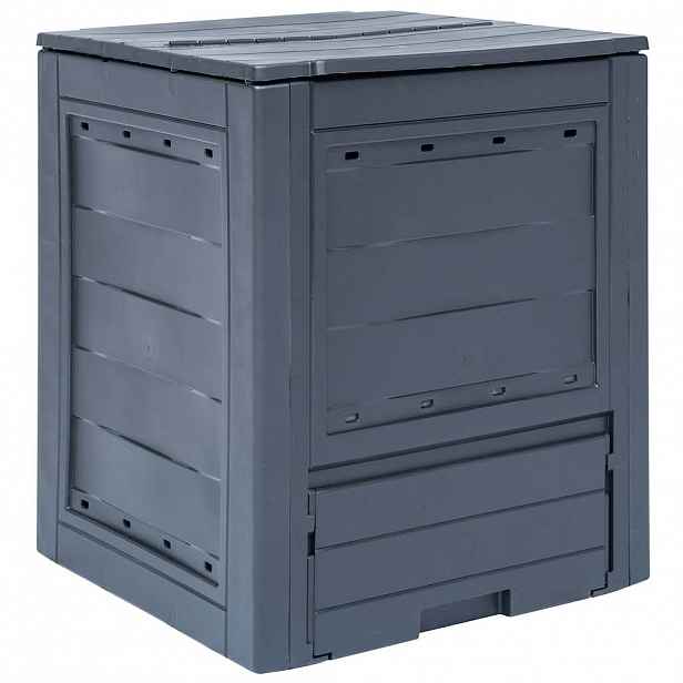 vidaXL Zahradní kompostér šedý 60 x 60 x 73 cm 260 l