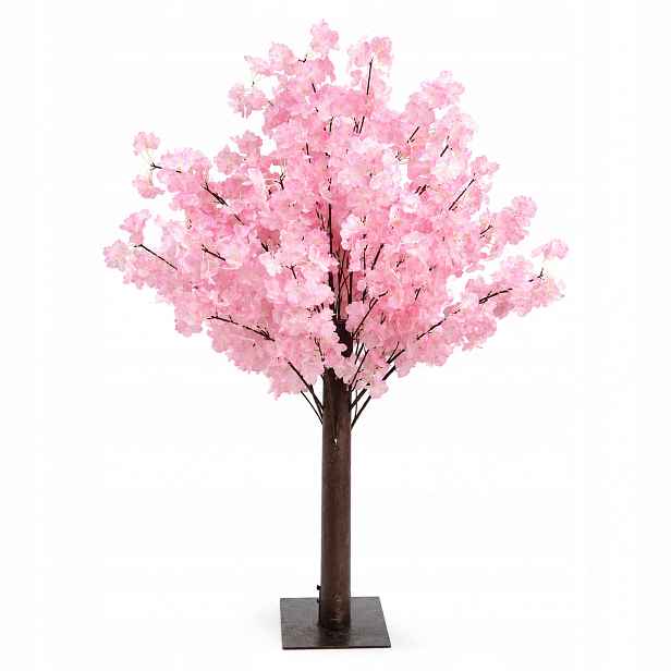 Umělý Stromek Sakura 110 CM Růžový Višeň Základ Dekorace Svatební Hostina Svatba