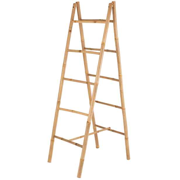 Bambusový věšák na ručníky žebřík Bamboo Pliable - 50*10*157 cm J-Line by Jolipa