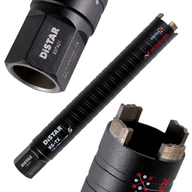 Distar Vrták do betonu 52 mm x 300 mm 1 1/4 Unc za sucha