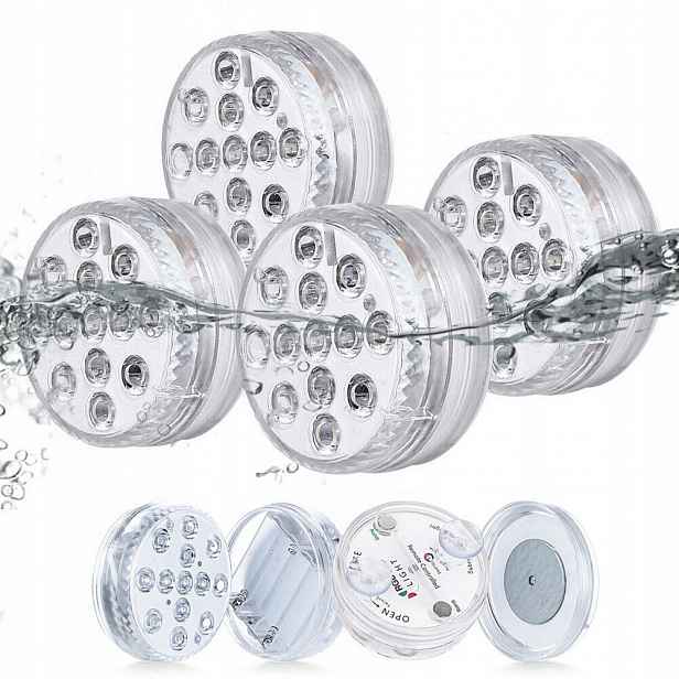 Led Osvětlení Zahradního Bazénu Podvodní Bazénové Lampy Set 4ks