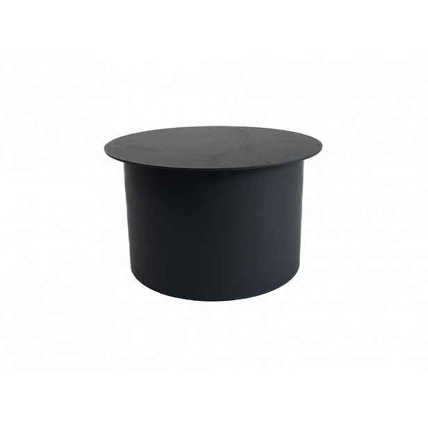 Víčko kouřové 130 mm, silnostěnné 1,5 mm, černé MA654285