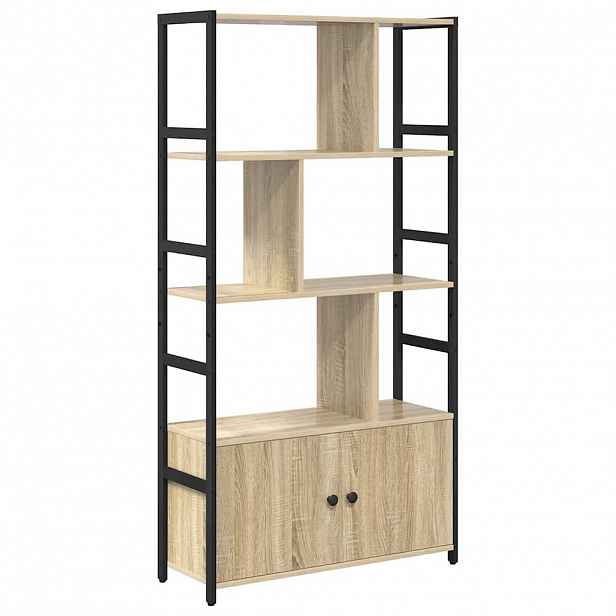 vidaXL Knihovna 80 x 30 x 155,5 cm Kompozitní dřevo Sonoma dub