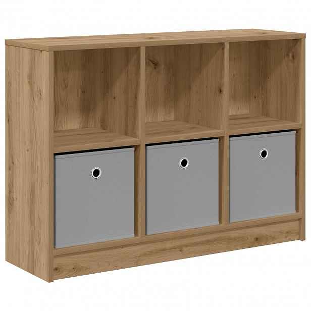 vidaXL Servírovací skříň Artisanový dub 88,5 x 27,5 x 63,5 cm