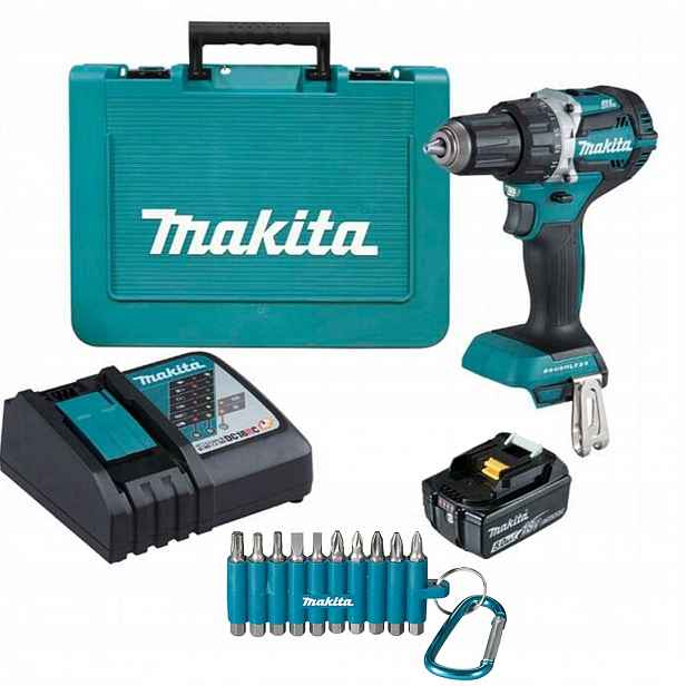 Aku Šroubovák 18V 54Nm Bl Lxt 1x5Ah 10 bitů D-65028 Makita DDF484RT1E