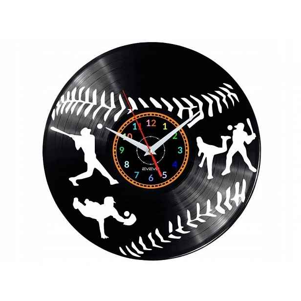 Baseball, Dekorativní Nástěnné Hodiny, Moderní Vinylová Deska Na Předsíni