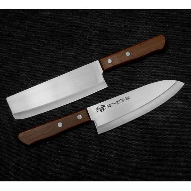 Sada nožů Satake Tomoko santoku 17 cm a nakiri 16 cm v krabičce