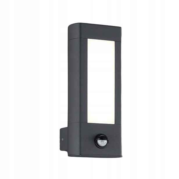 Lampa Rhine venkovní nástěnné Led svítidlo s pohybovým senzorem IP54 antracit Trio