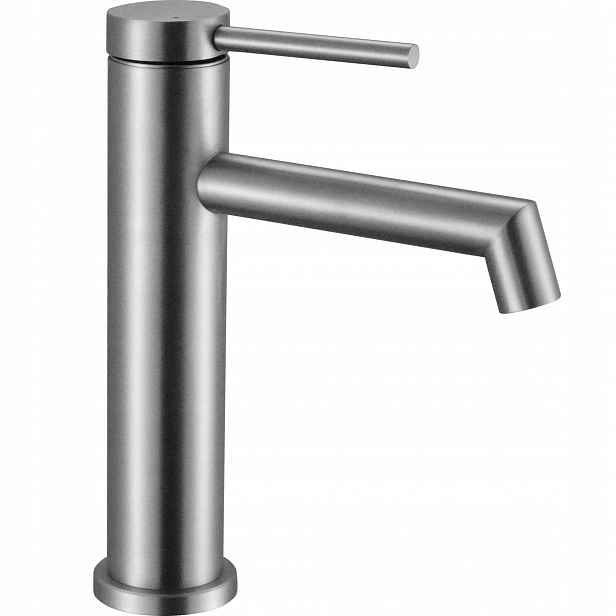 Stojánková umyvadlová baterie Nízká Ocel Kartáčovaná Inox Nikl Rea Foss