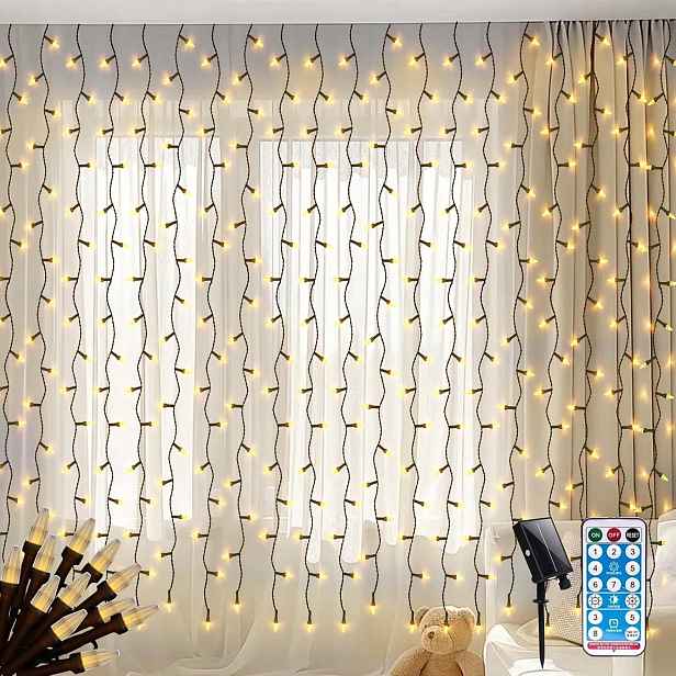 Světelný závěs pro vnitřní venkovní použití, 2 m x 2 m, 200 Led diod