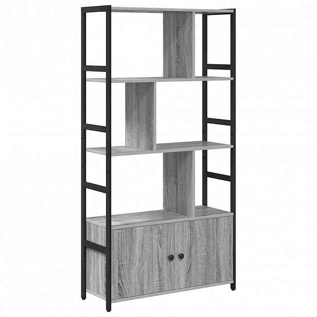 vidaXL Knihovna 80 x 30 x 155,5 cm Kompozitní dřevo Šedá sonoma