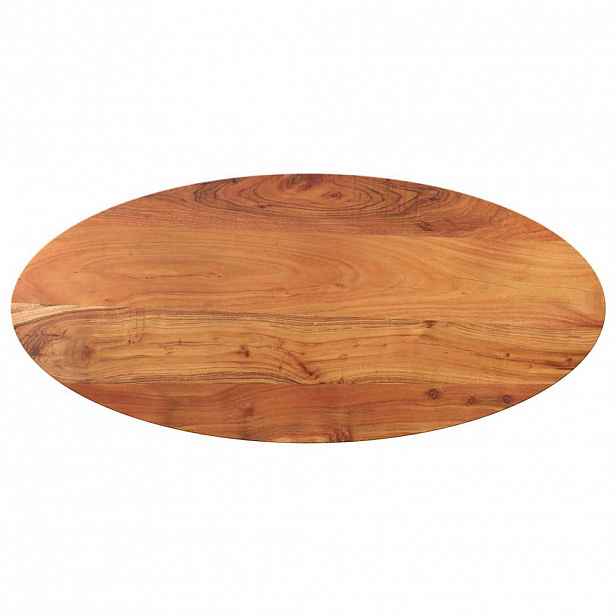 vidaXL Stolní deska 90 x 40 x 3,8 cm oválná masivní akáciové dřevo