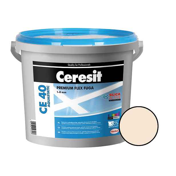 Hmota spárovací Ceresit CE 40 Aquastatic natura 5 kg