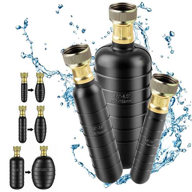 Hydrodynamický Tlakový Čistič 40-80 Psi Pro Dřezy A Trubky, Černý