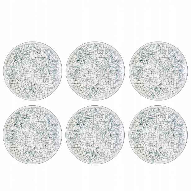 Jídelní porcelánový talíř kulatý, plochý, mořský odstín Wilmax 27 cm