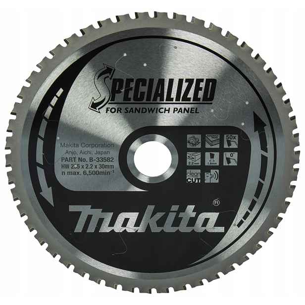 Řezný kotouč na dřevo 235x30mm 50Z Dřevotříska Specialized Makita