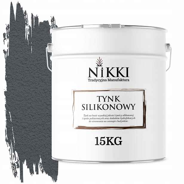 Silikonová Fasádní Omítka Šedá Grafitová F256 15KG Granulace 3.0mm