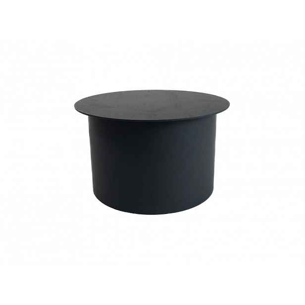 Víčko kouřové 160 mm, silnostěnné 1,5 mm, černé MA654291