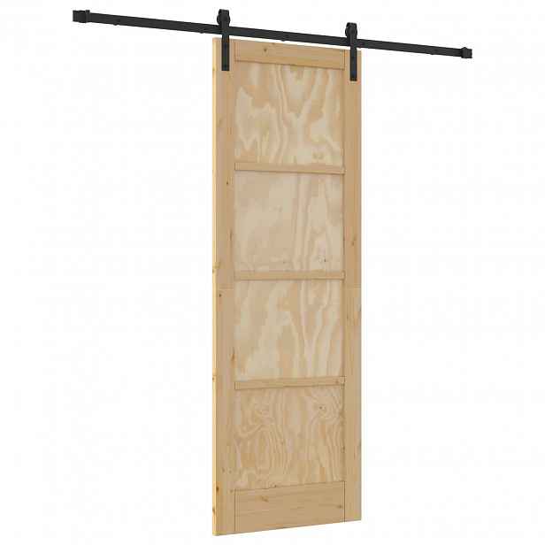 vidaXL Posuvné dveře 73,5 x 211 cm Masivní borovicové dřevo
