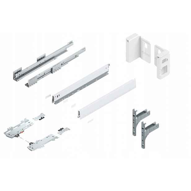 Blum Šuplík 550 Zásuvka Low N Tip-On Bílá 40kg