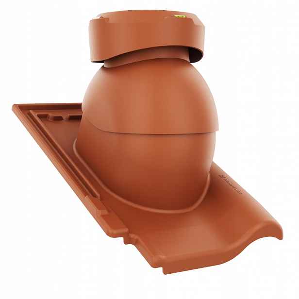 Krbový kanalizační ventilátor fi110 Bogen Innovo 12 Červený Angoba