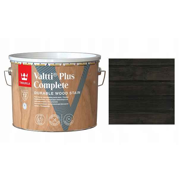 Tikkurila Valtti Plus Complete 9L 219A Černý Lakový Woodpecker