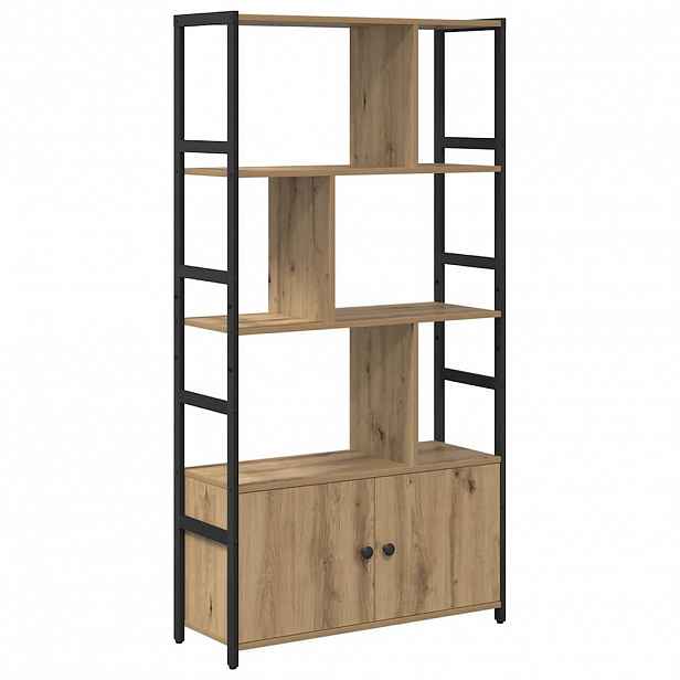 vidaXL Knihovna 80 x 30 x 155,5 cm Kompozitní dřevo Artisanový dub