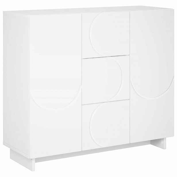 vidaXL Servírovací skříň Bílá 85,5 x 31 x 75 cm Kompozitní dřevo