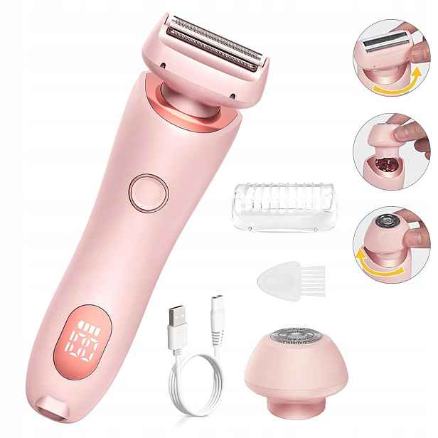 Dámský Depilátor na nohy těla Intimních Míst pro podpaží, Usb zastřihovač