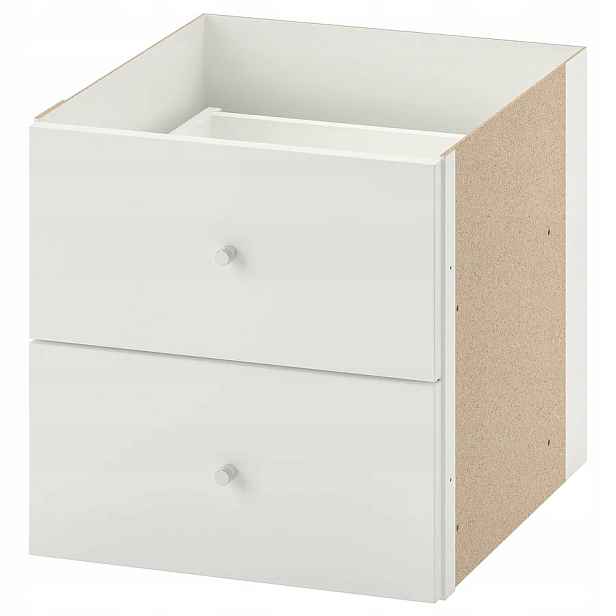 Ikea Kallax vložka se 2 zásuvkami Bílá 33x33 cm
