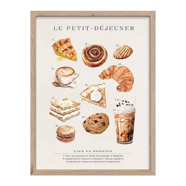 Obraz 30x40 cm Petit Dejeuner – Styler