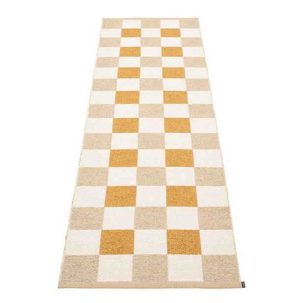 Okrově žluto-béžový vnitřní a venkovní běhoun 70x240 cm Pix Vanilla Ochre – Pappelina