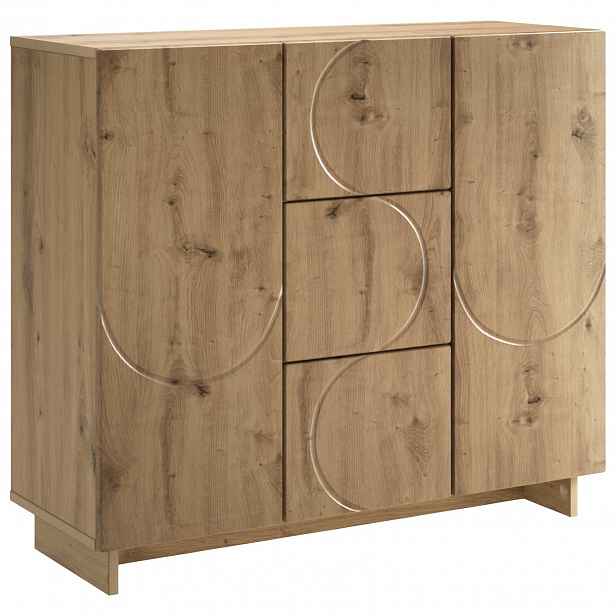 vidaXL Servírovací skříň Dub artisan 85,5 x 31 x 75 cm