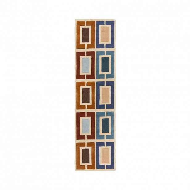 Flair Rugs VLNĚNÝ KOBEREC, 60/230 cm modrá