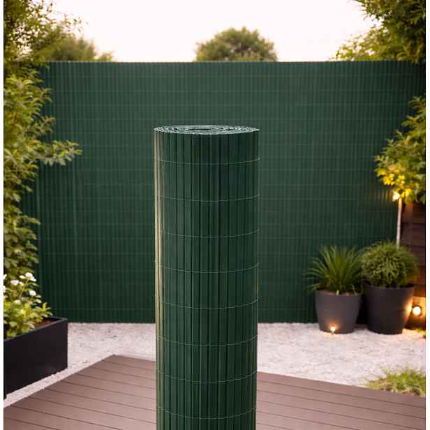 Umělá PVC rákosová rohož/zástěna BestBerg BBGD-23GN / 2 × 3 m / zelená