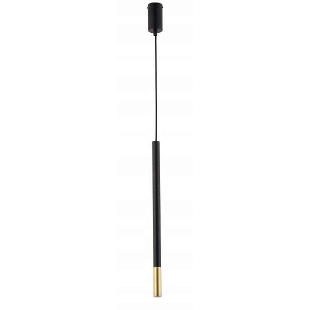 Závěsná lampa Sigma Lighting Sopel Due Černá-Zlatá Ø5 cm G9 3W