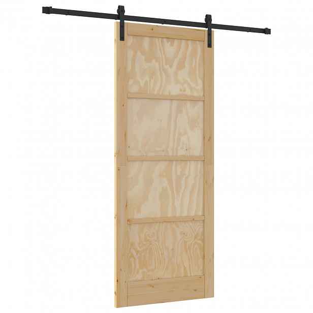 vidaXL Posuvné dveře 86 x 211 cm Masivní borovicové dřevo