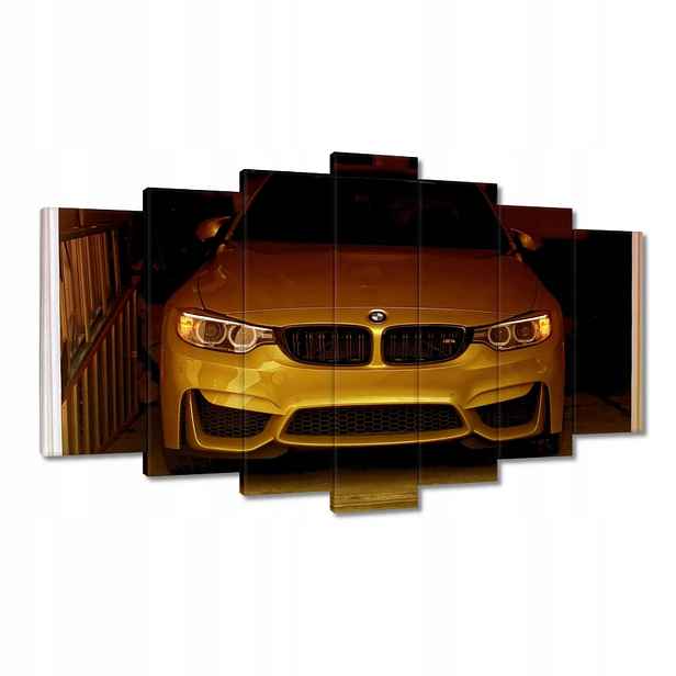 Obrazy 140x80 Zlaté Bmw Sportovní