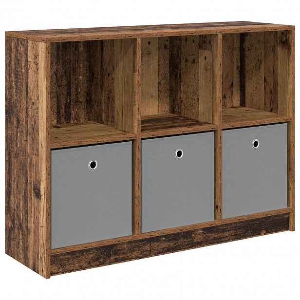 vidaXL Servírovací skříň Staré dřevo 102 x 32 x 73,5 cm