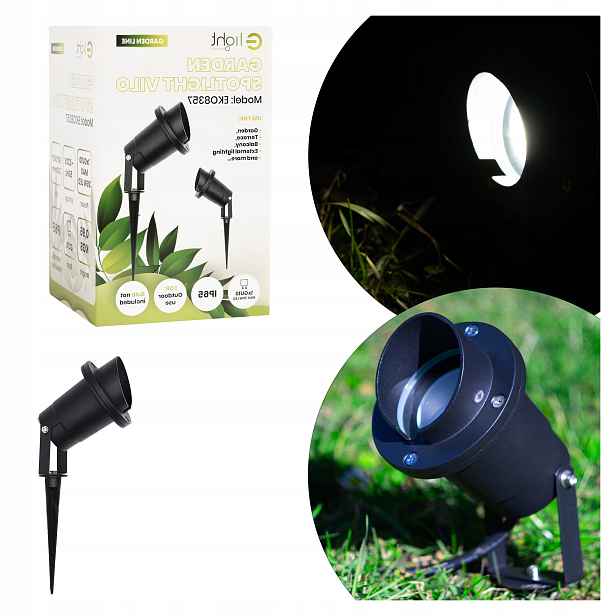 Zahradní zapichovací sloupek Reflektor Eko-Light Vilo GU10 IP65 Černý 10 kusů