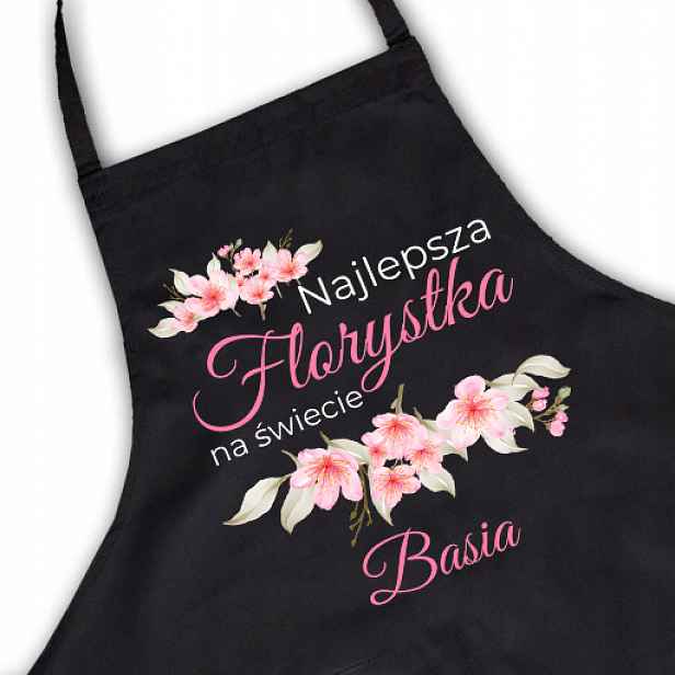 Zástěra pro Floristku Vlastní potisk Jméno Kreator